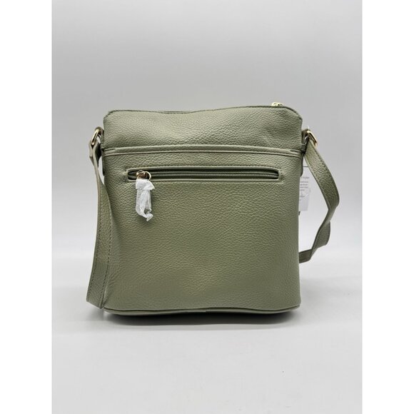 GIANI BERNINI North South pebbled women's small crossbody bag - Moss Green - Picture 7 of 7